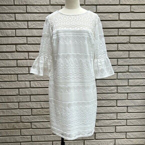 Ryan Michelle Dresses & Skirts - Ryan Michelle Lace Dress White Size M